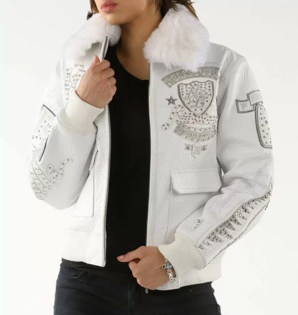 Pelle Pelle American Bombshell White Jacket view 2