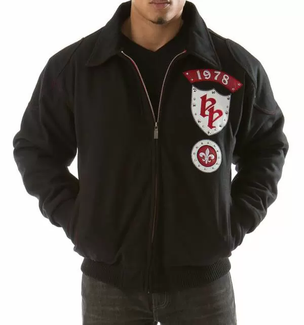 Pelle Pelle Rebel Soul Studded Wool Jacket view 2