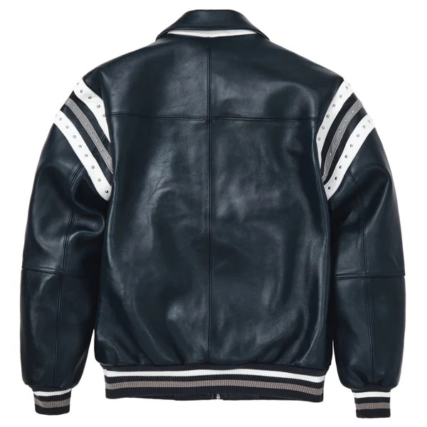 Pelle Pelle Varsity Blue Plush Jacket | pelle Pelle Store view 2