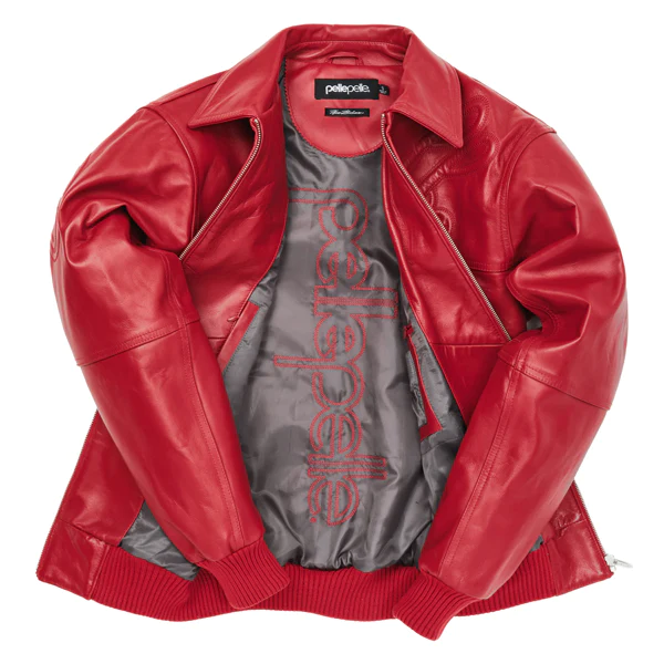 Pelle Pelle Puff Plush Red Jacket 2023 | Pelle Pelle Store view 2