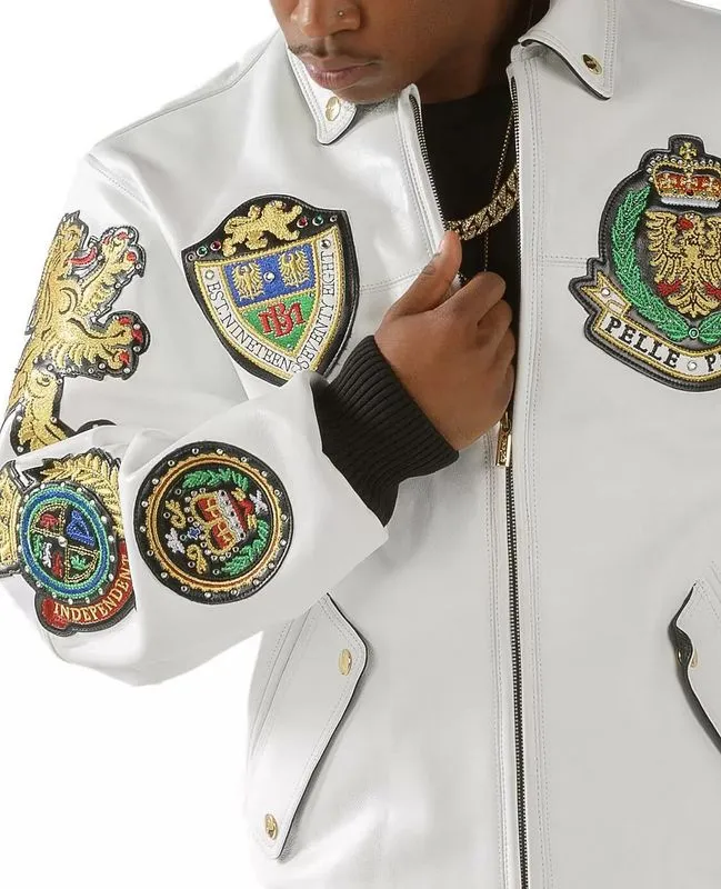 Pelle Pelle 1978 White Leather Jacket | Pelle Pelle Store view 3
