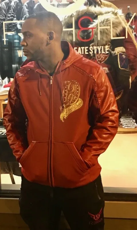 Pelle Pelle Raised Hooded Leather Jacket view 2