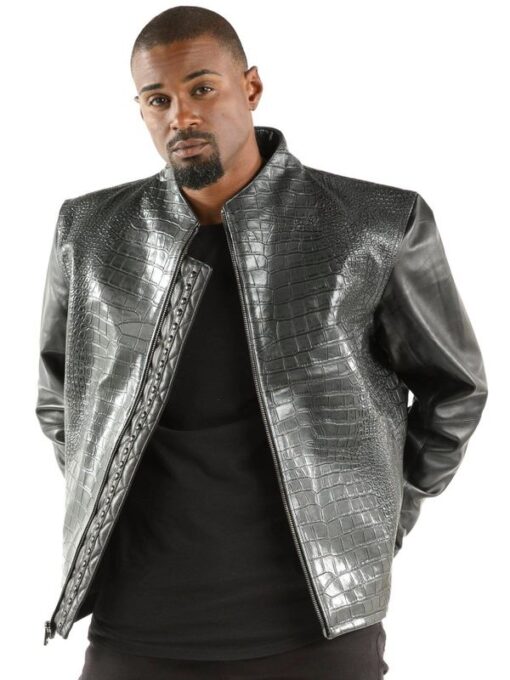 Pelle Pelle China Collar Biker Black Jacket view 2