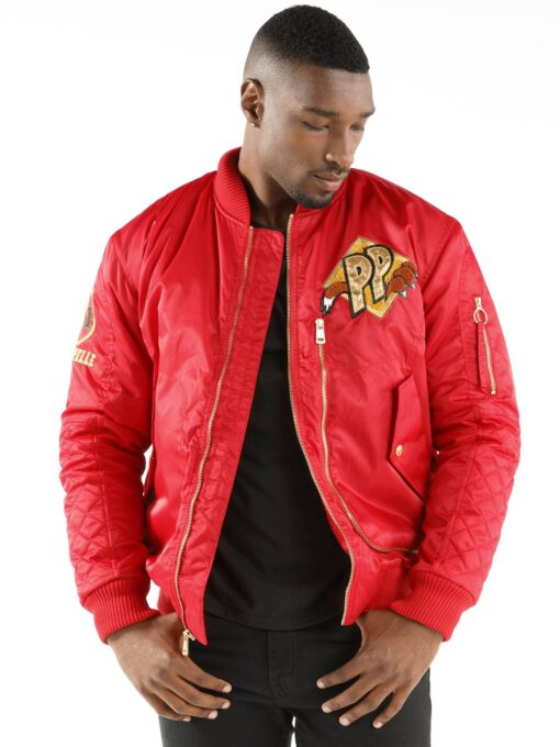 Pelle Pelle Cool Cat Flight Red Jacket view 2