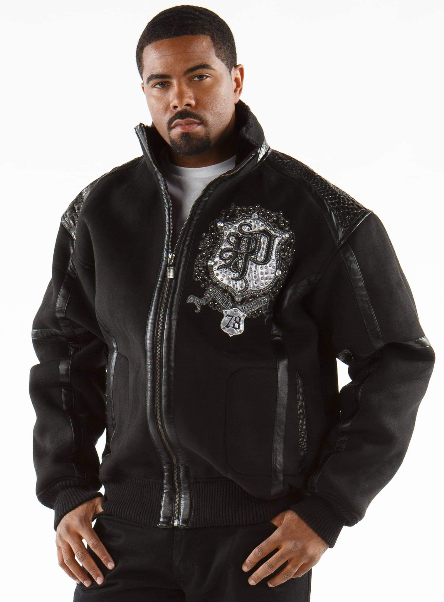 Black Fur Hood Legendary Jacket Pelle Pelle Store view 2