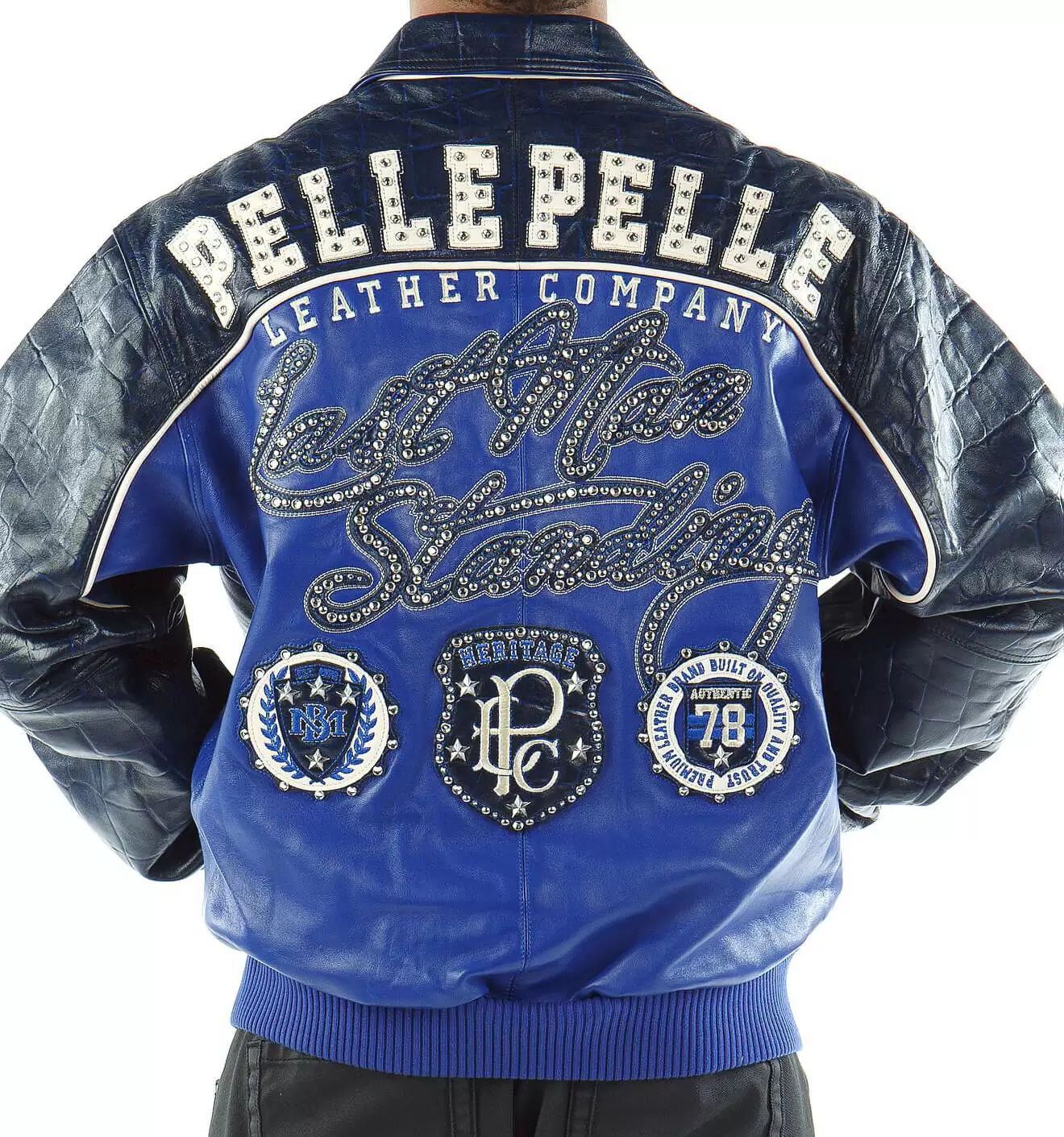 Pelle Pelle Standing Blue Leather Jacket