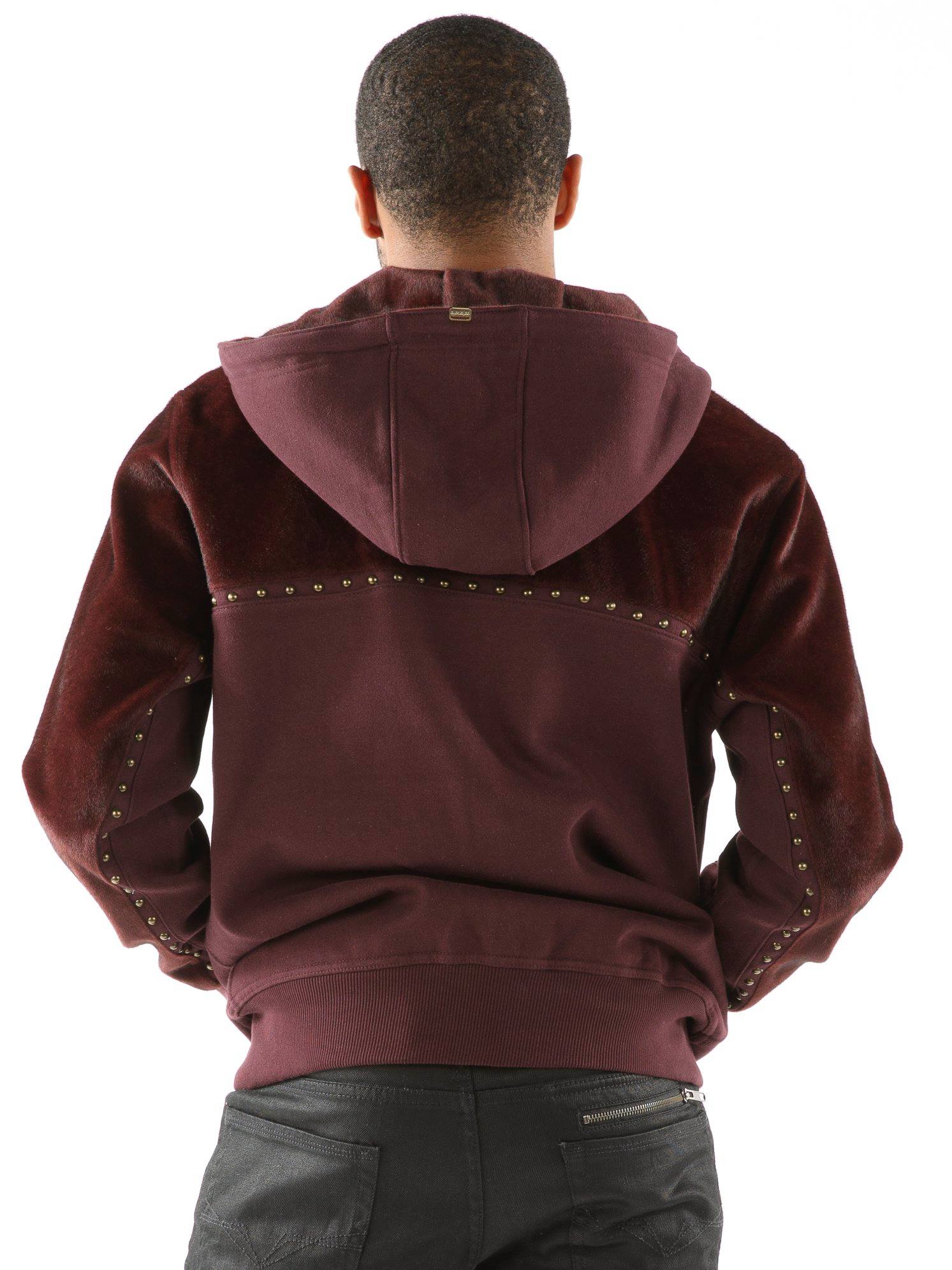 Pelle Pelle Ornate Maroon Hoodie view 2