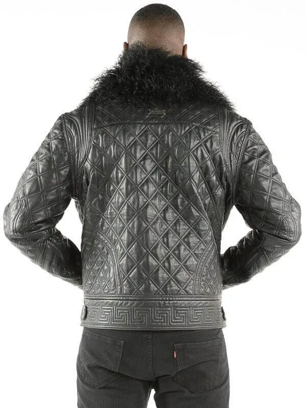 Pelle Pelle Quilted Black Biker Jacket view 2
