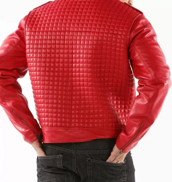 Pelle Pelle Red Biker Leather Jacket view 2