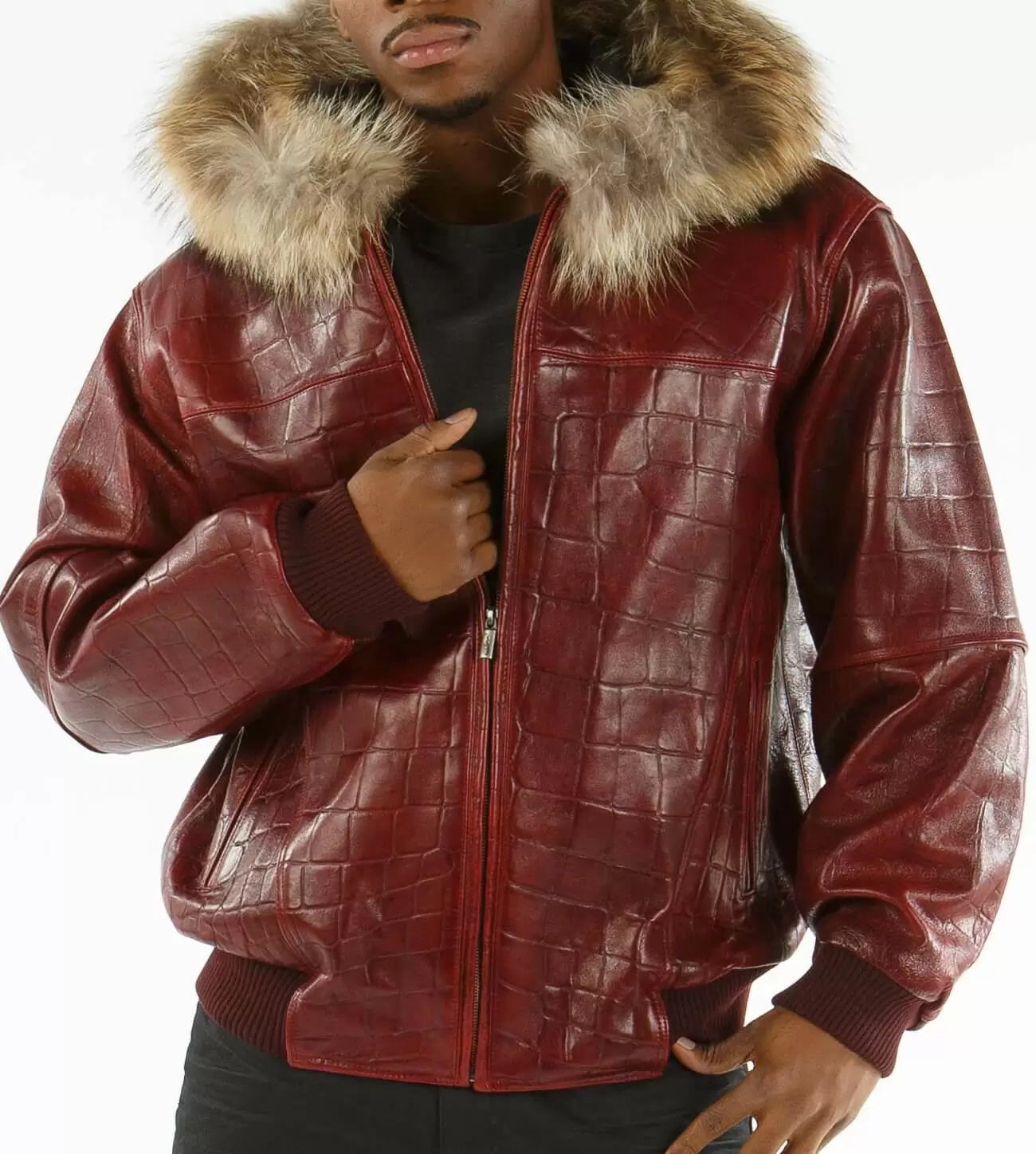 Pelle Pelle Red Leather Studded Jacket view 2