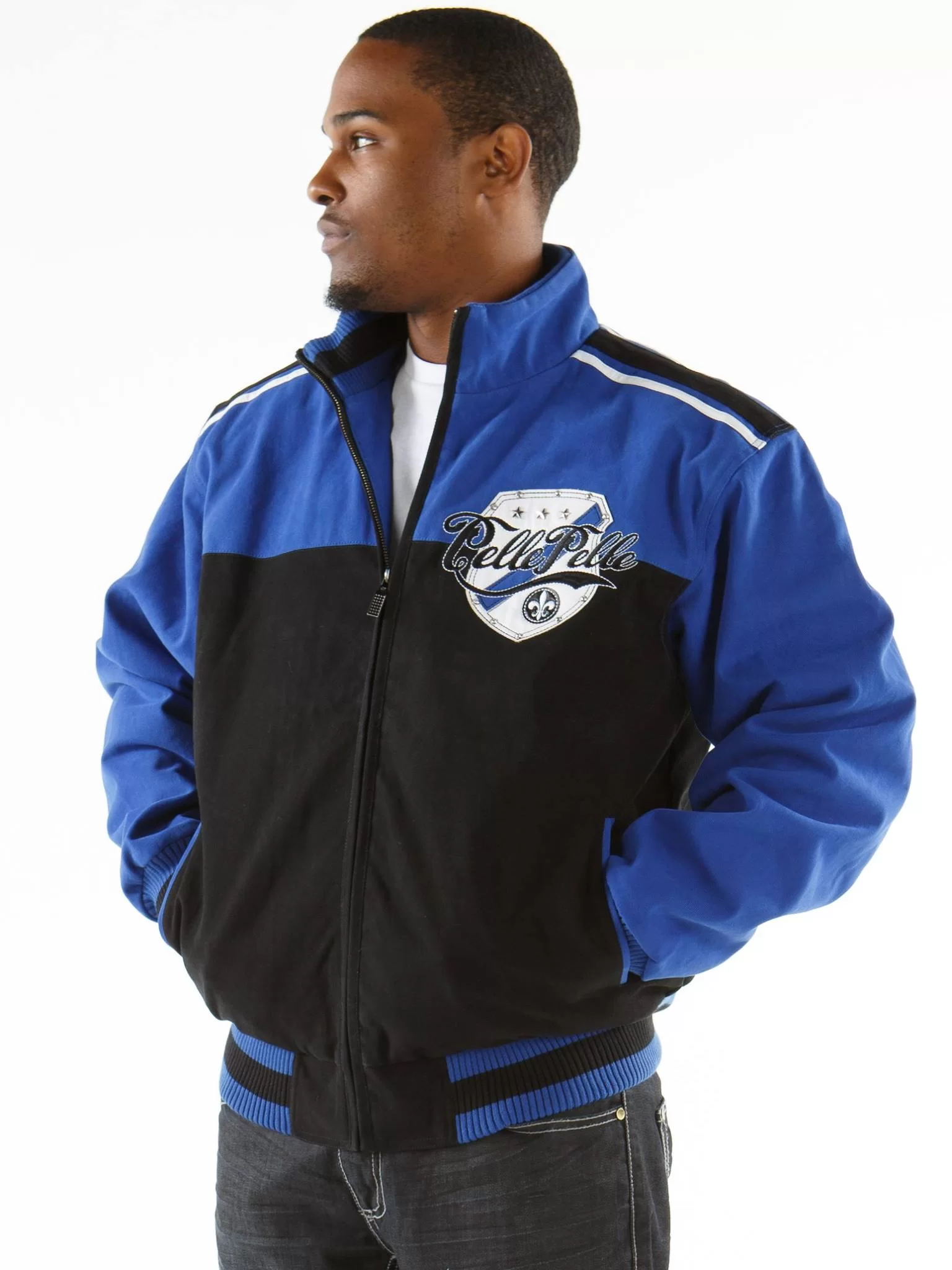 Pelle Pelle Revolution Black And Blue Jacket view 2