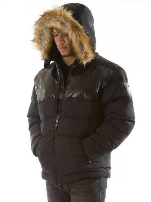 Pelle Pelle Snakeskin Bubble Coat view 2