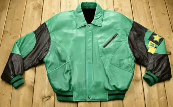 Pelle Pelle Soda Club Green Leather Jacket view 2