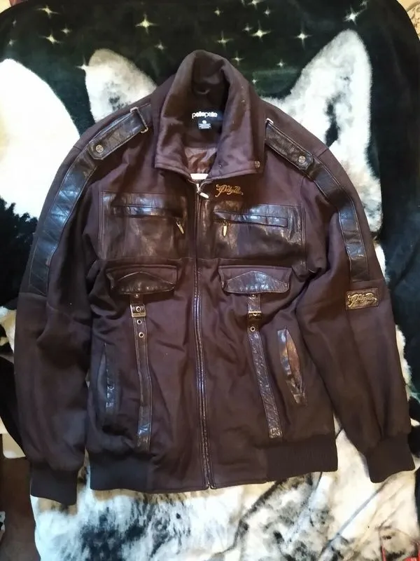 Pelle Pelle Wool Leather Brown Jacket