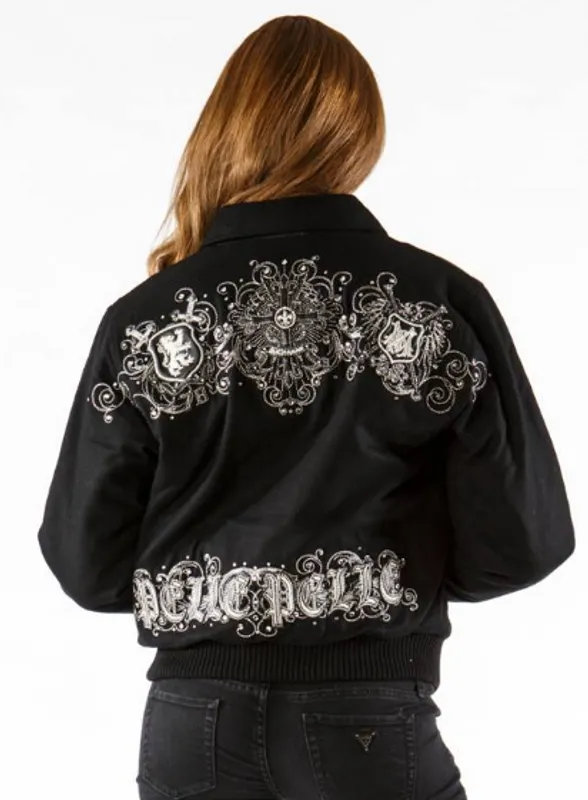 Pelle Pelle Women Black Crest Wool Jacket