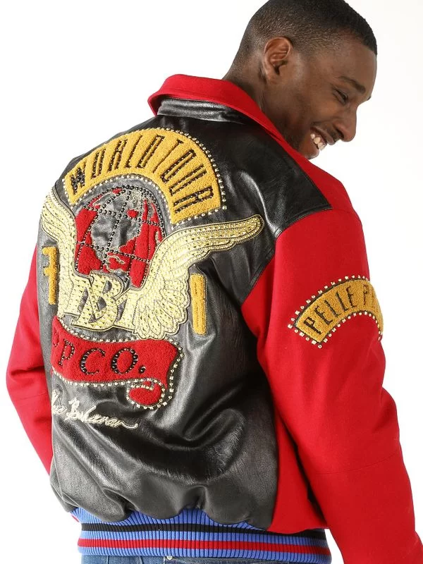 Pelle Pelle World Tour Red Bomber Jacket view 2