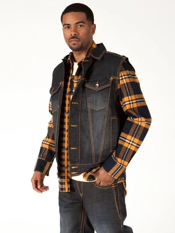 Pelle Pelle Dark Blue Denim Vest view 2