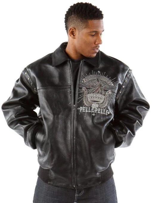 Pelle Pelle Grandmaster Black Leather Jacket view 2