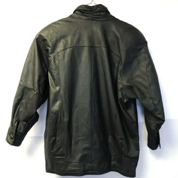 Pelle Pelle Button Black Leather Jacket view 2