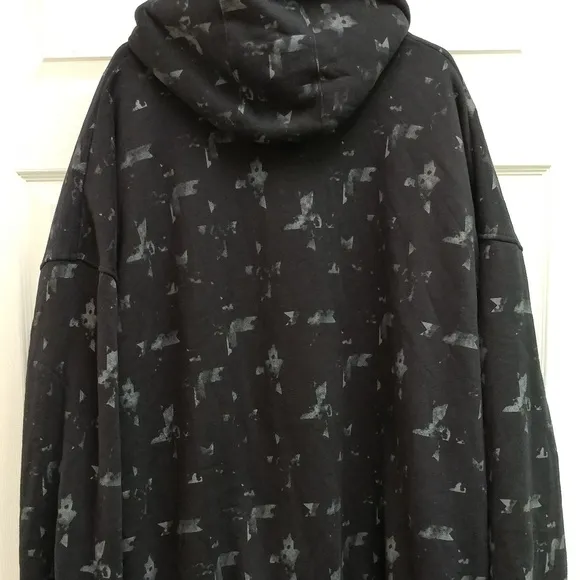Pelle Pelle Mens Printed Black Hoodie view 2