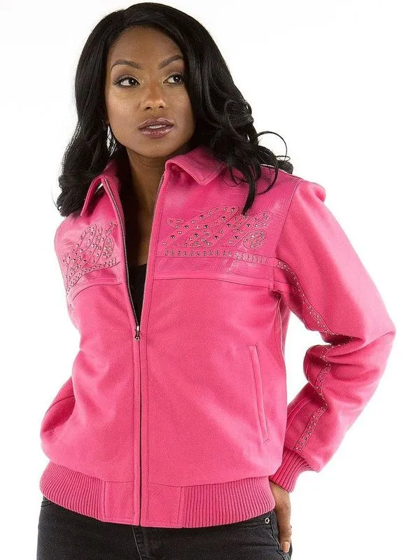 Pelle Pelle Women MB Wool Jacket | Pink Jacket view 2