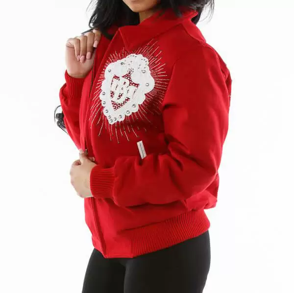 Pelle Pelle Red Diamonds Queen Jacket view 2