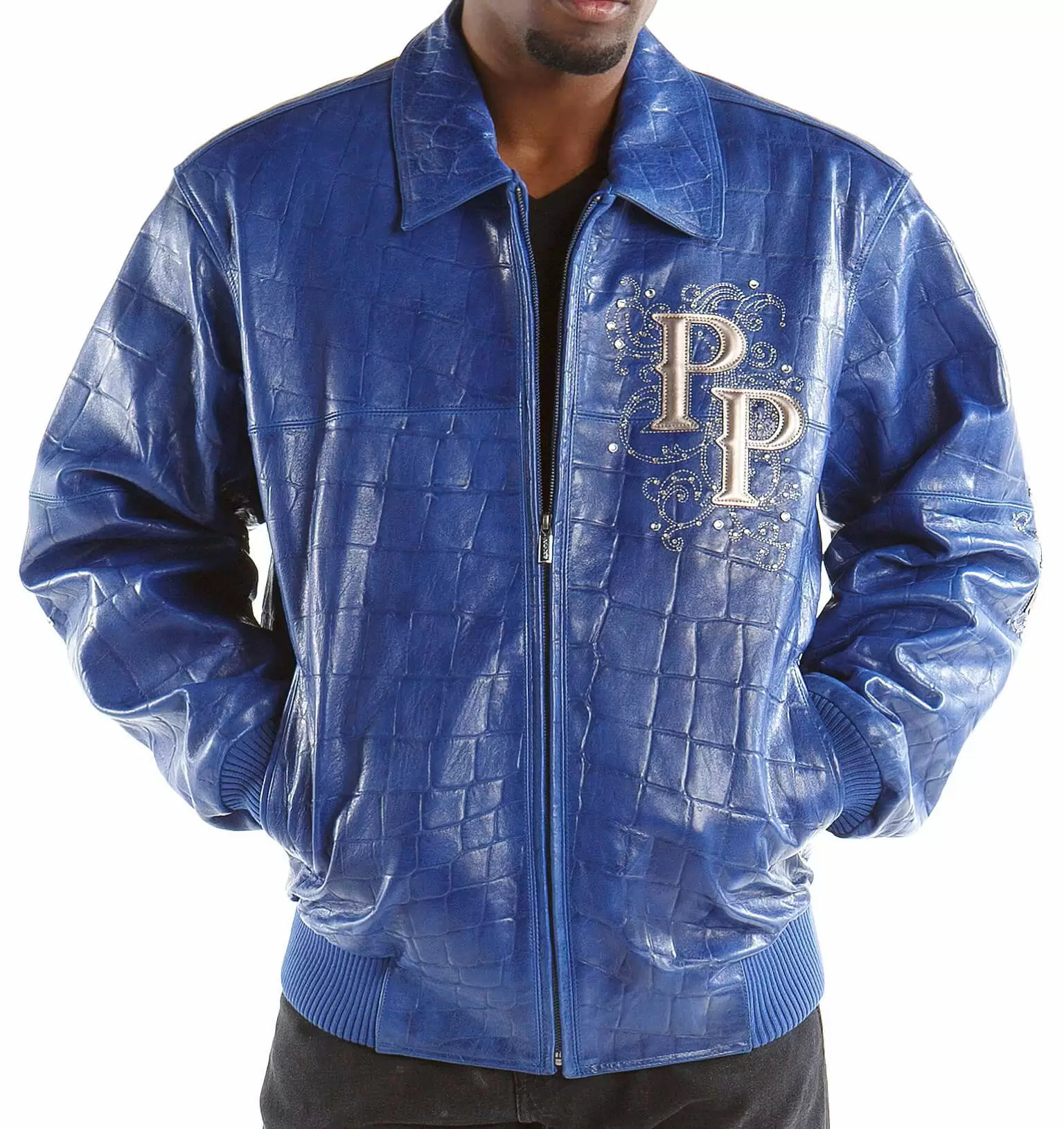 Pelle Pelle Blue Crest Leather Jacket view 2
