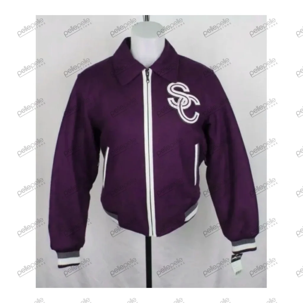 MB Pelle Pelle Purple All American Jacket view 2
