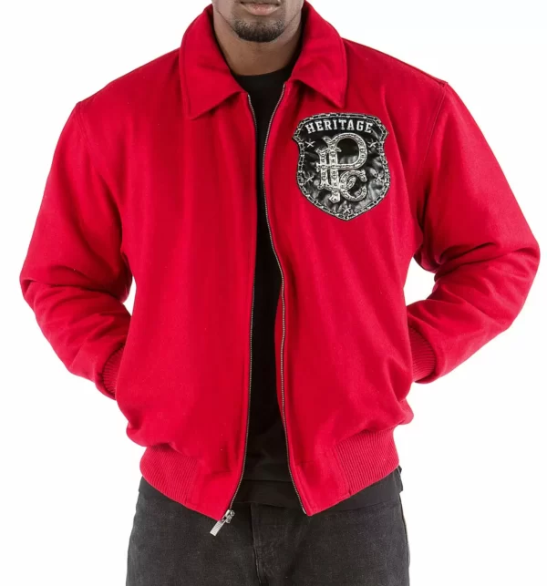 Pelle Pelle All or Nothing Red Wool Jacket view 2