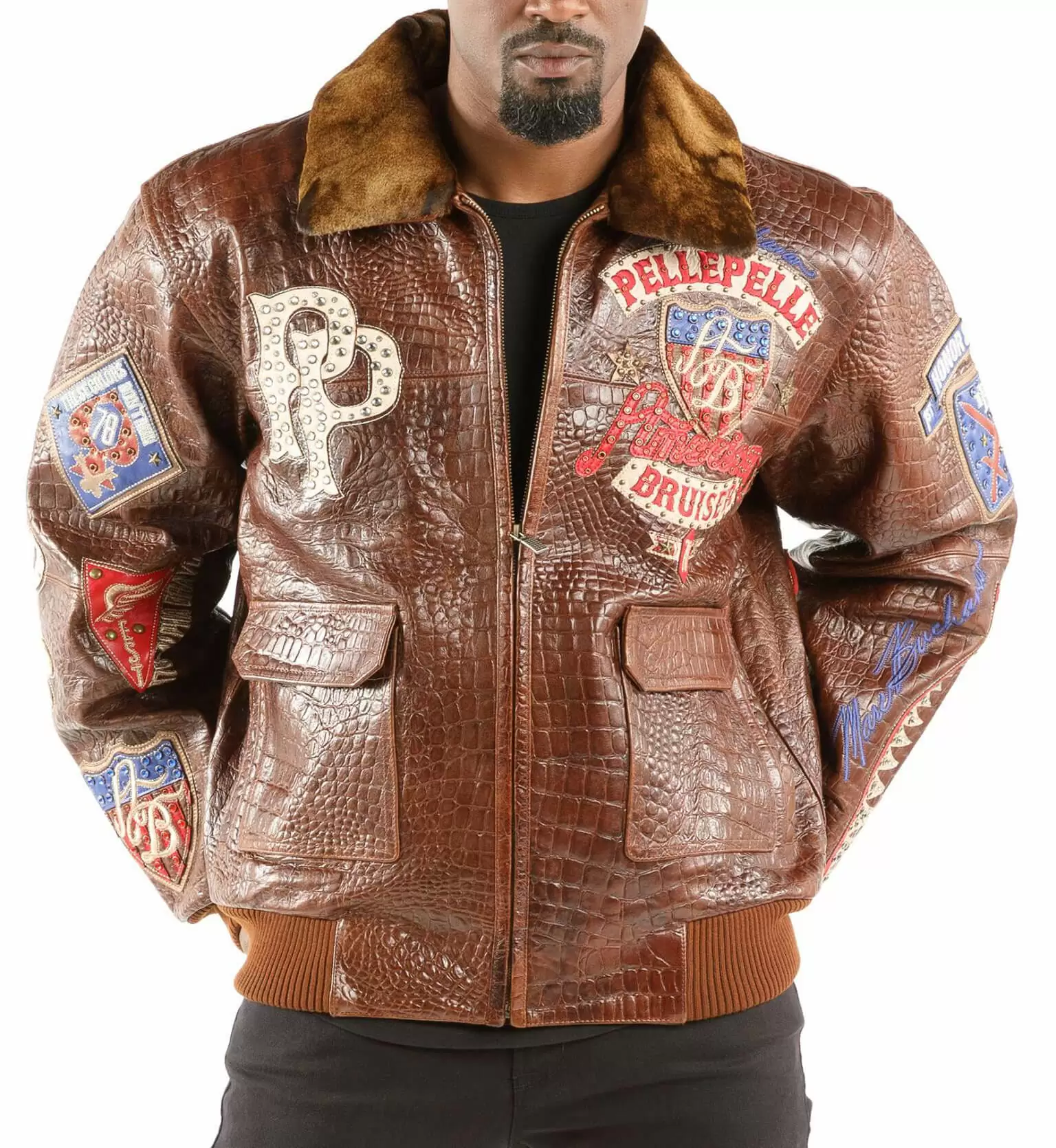 Pelle Pelle DarkBrown Bruiser Leather Jacket