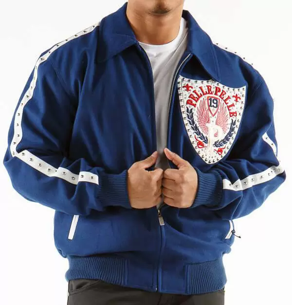 Band of Brothers Pelle Pelle Blue Jacket view 2