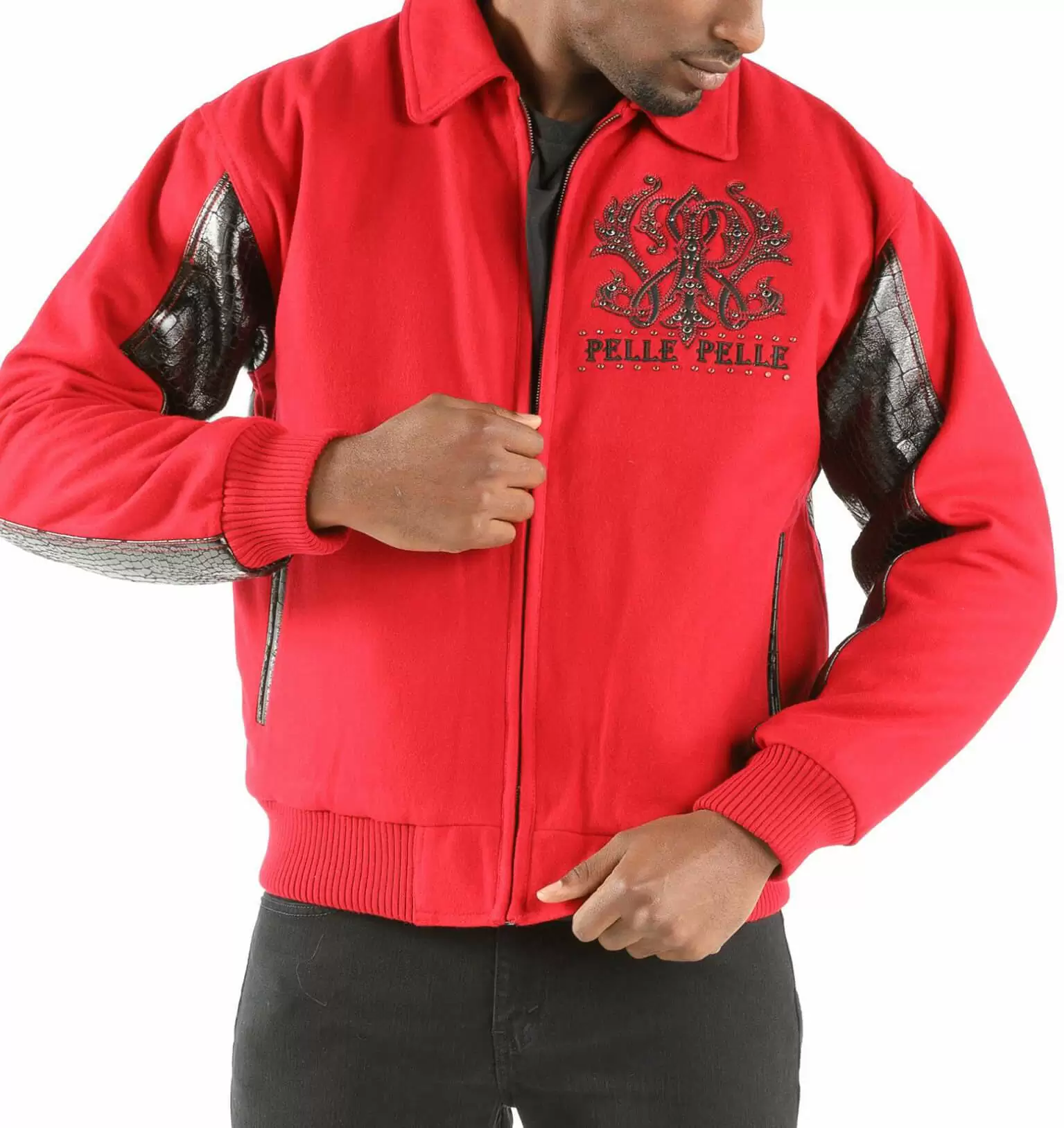 Pelle Pelle Black Red Forever Fearless Jacket view 2