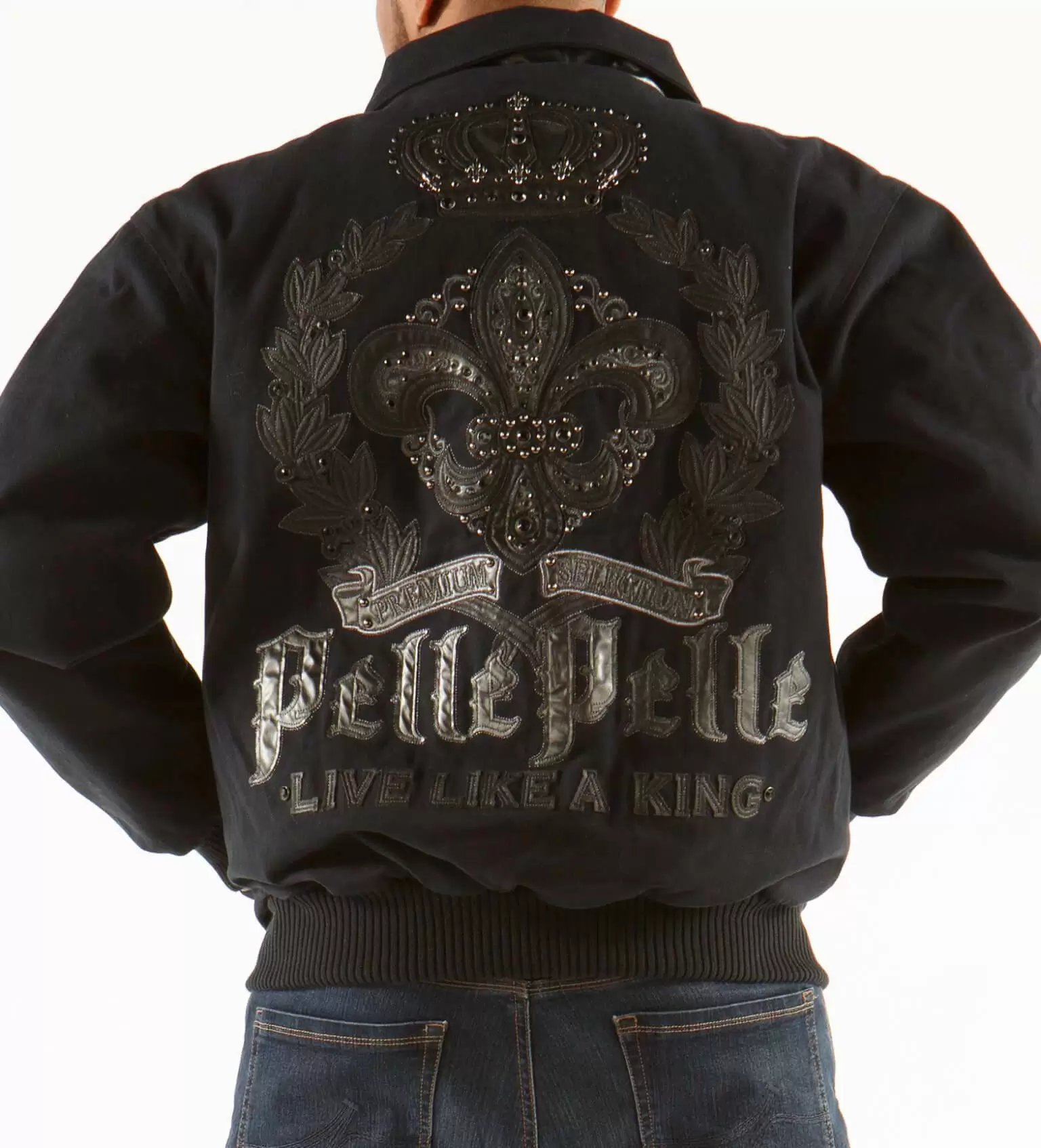 Pelle Pelle Royal Black Wool Jacket