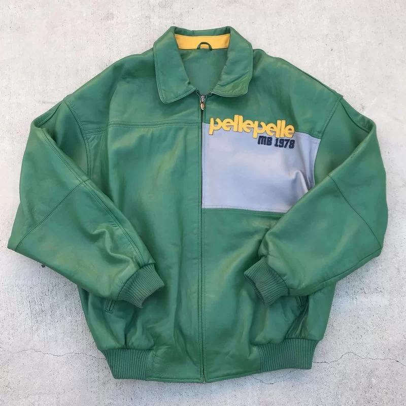 Authentic Pelle Pelle 1978 Green Vintage Jacket view 2
