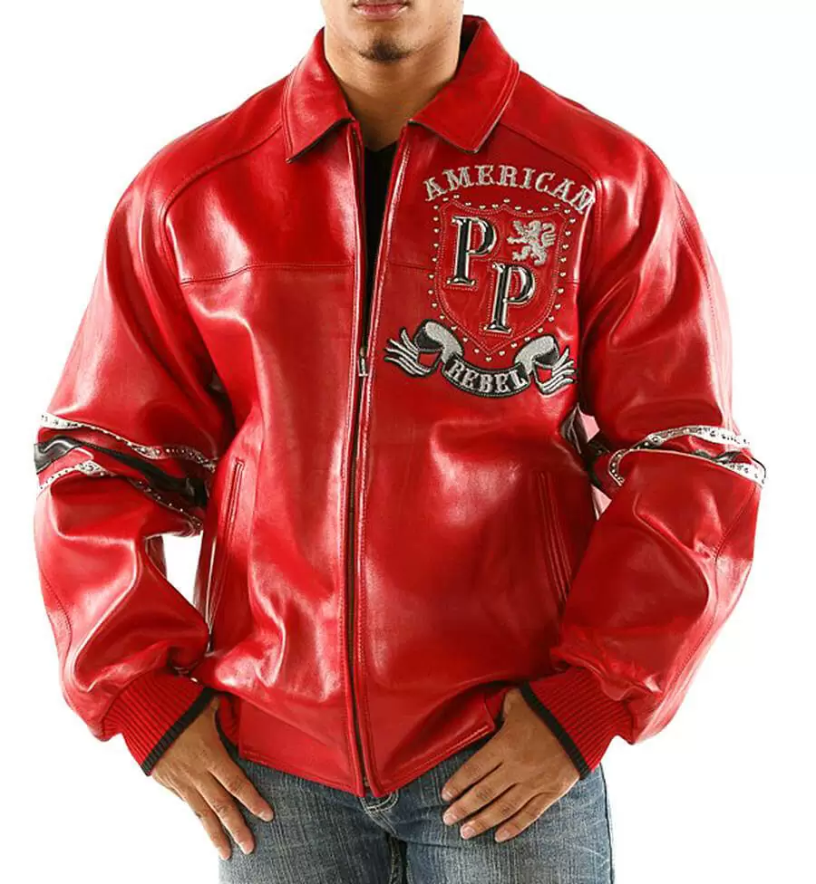 Bold Pelle Pelle Rebel Red Studded Jacket view 2