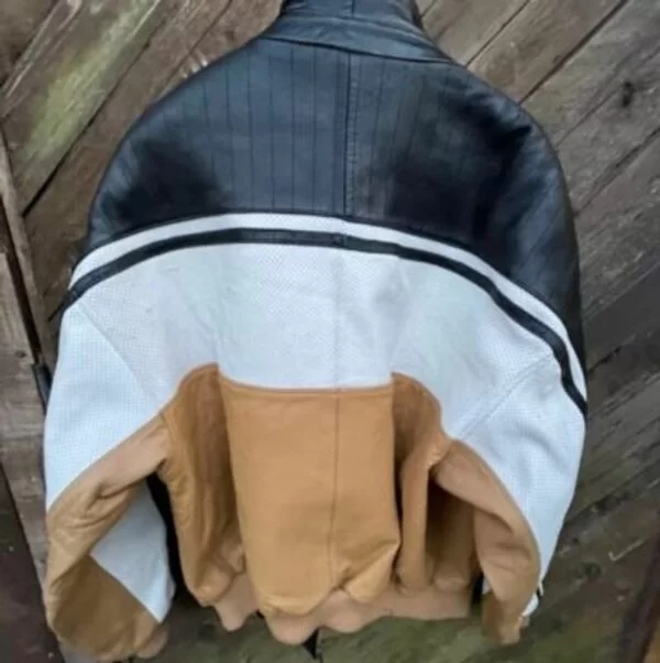 Bold Pelle Pelle Color Blocked Leather Jacket view 2