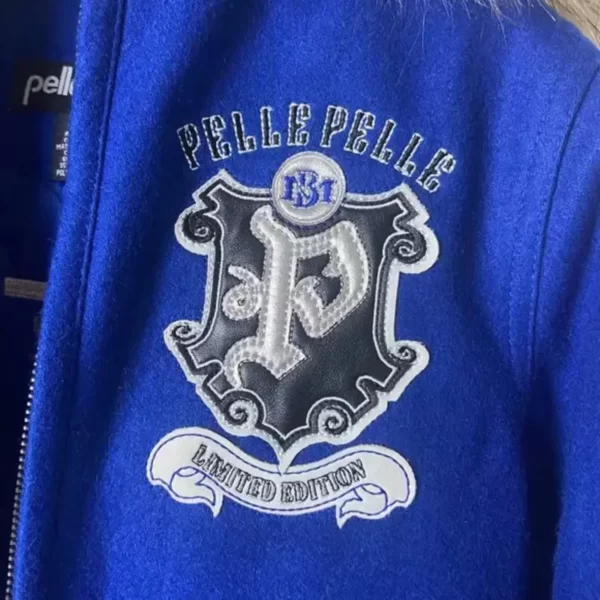 Authentic Pelle Pelle Kids Blue Wool Jacket view 3