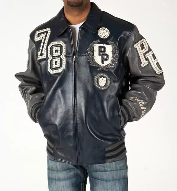 Pelle Pelle Legends 1978 Navy Stud Jacket view 2