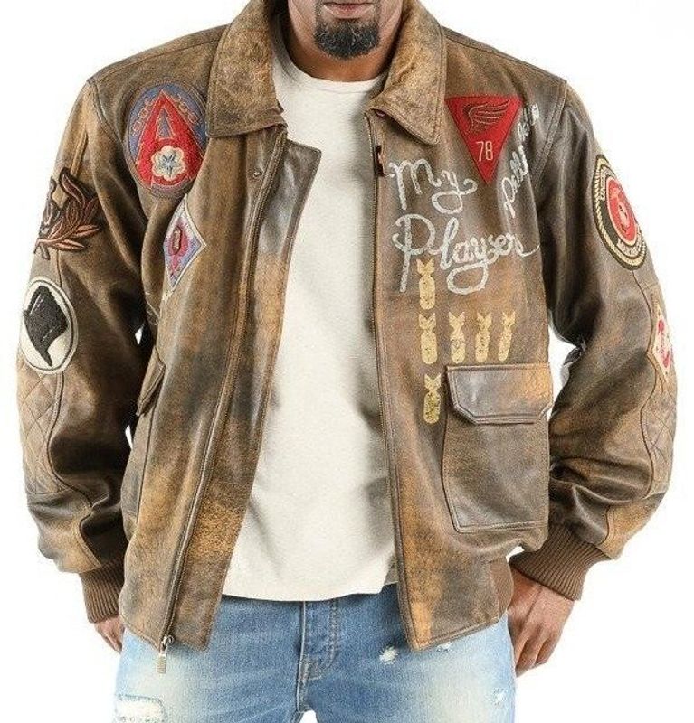 Exclusive Pelle Pelle Brown Bomber Jacket view 2