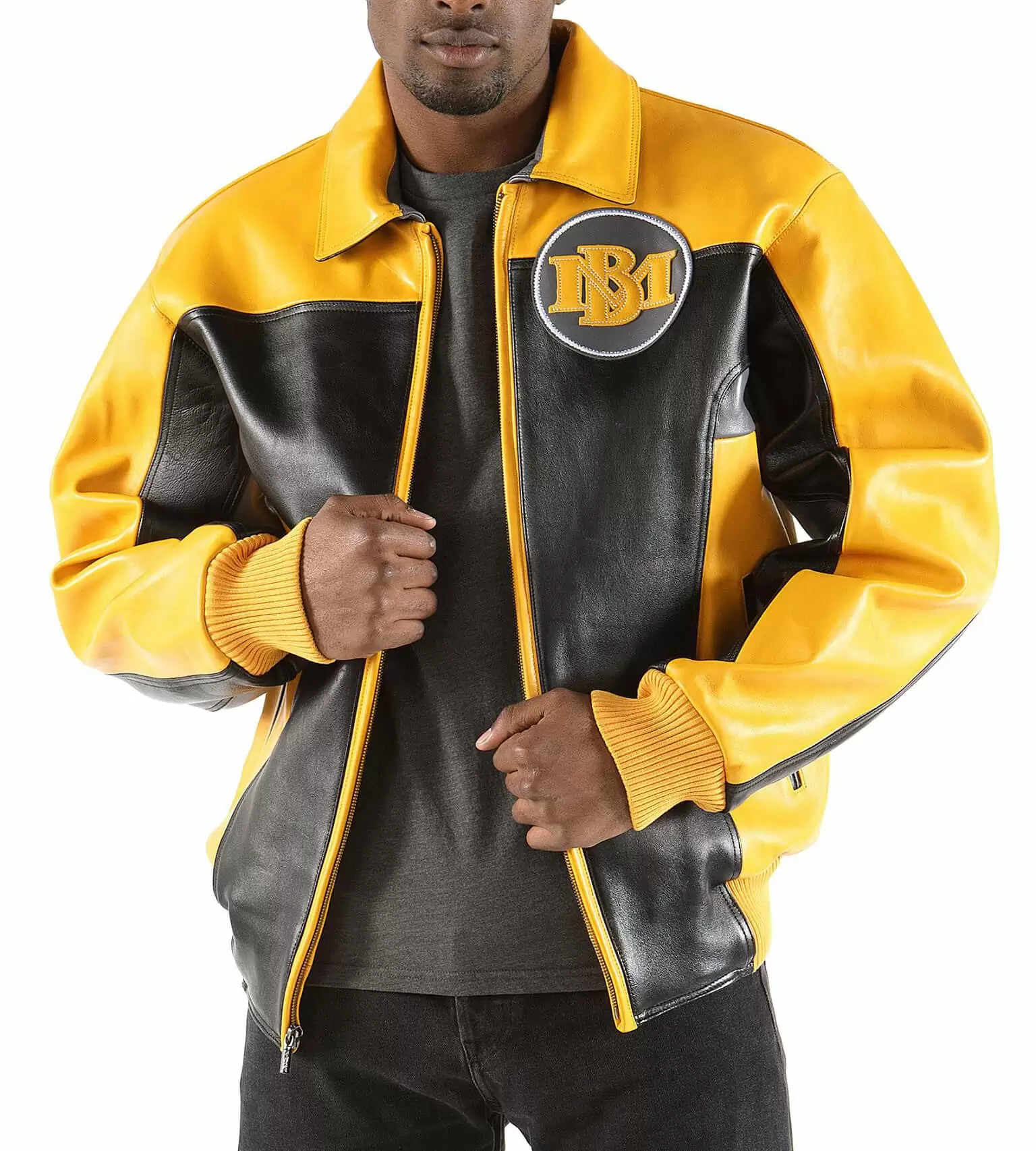 Yellow Pelle Pelle MB Leather Jacket view 2