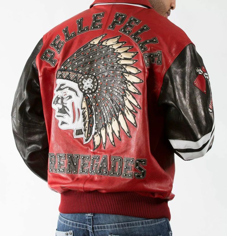 Chief Keef Pelle Pelle Red Leather Jacket view 2