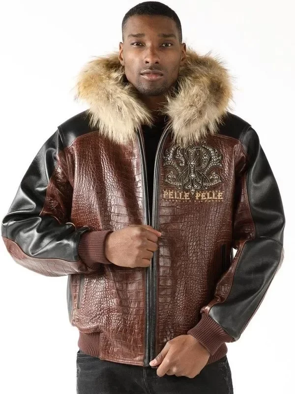 Exclusive Pelle Pelle Men Fearless Brown Jacket view 2