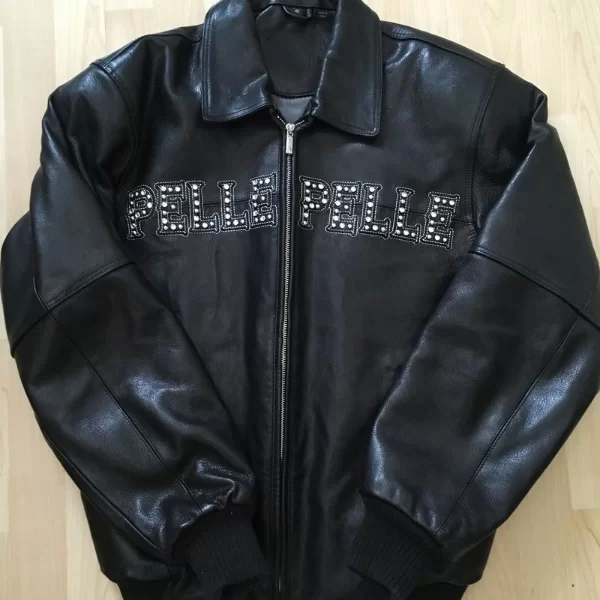 Pelle Pelle Pride Studded Black Jacket view 2