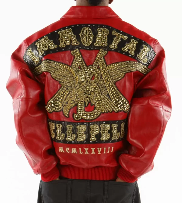 Pelle Pelle Red Immortal Studded Jacket
