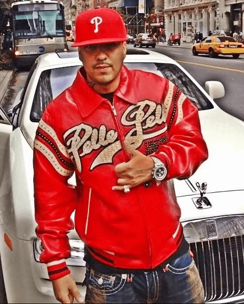 Bold Pelle Pelle Red Varsity Jacket view 2