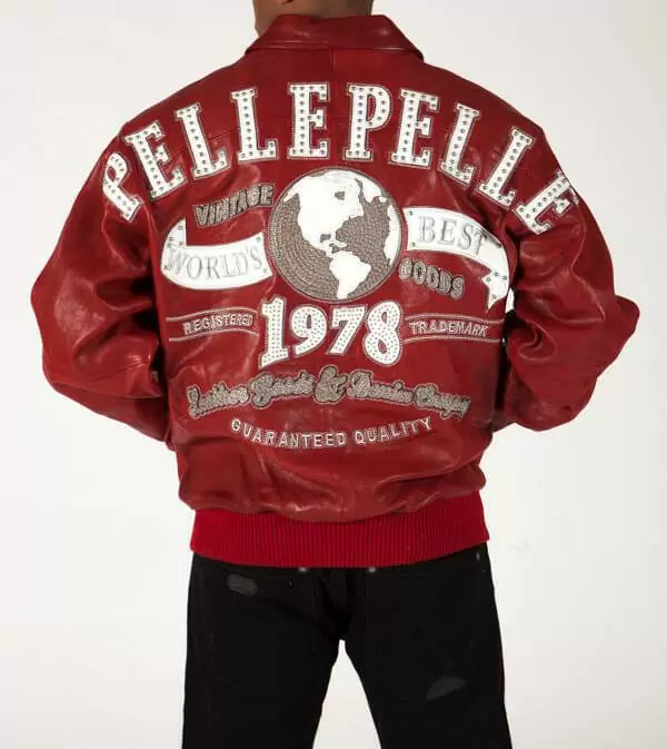 Pelle Pelle Red 1978 Vintage Studded Jacket view 2