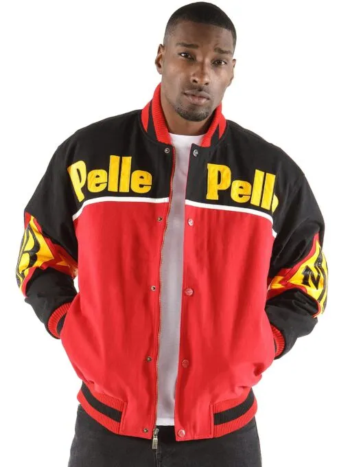 Pelle Pelle Soda Club Black Red Jacket view 2