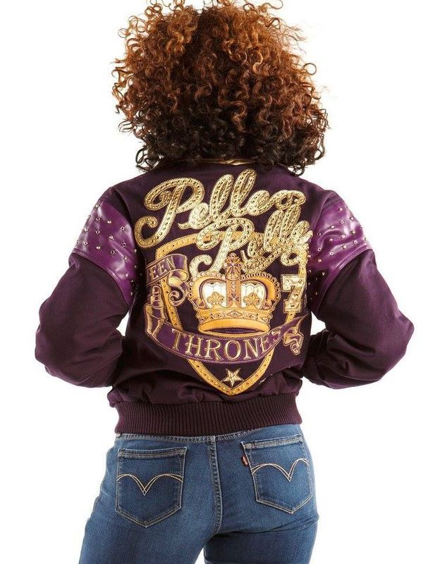Exclusive Pelle Pelle Womens Purple Jacket