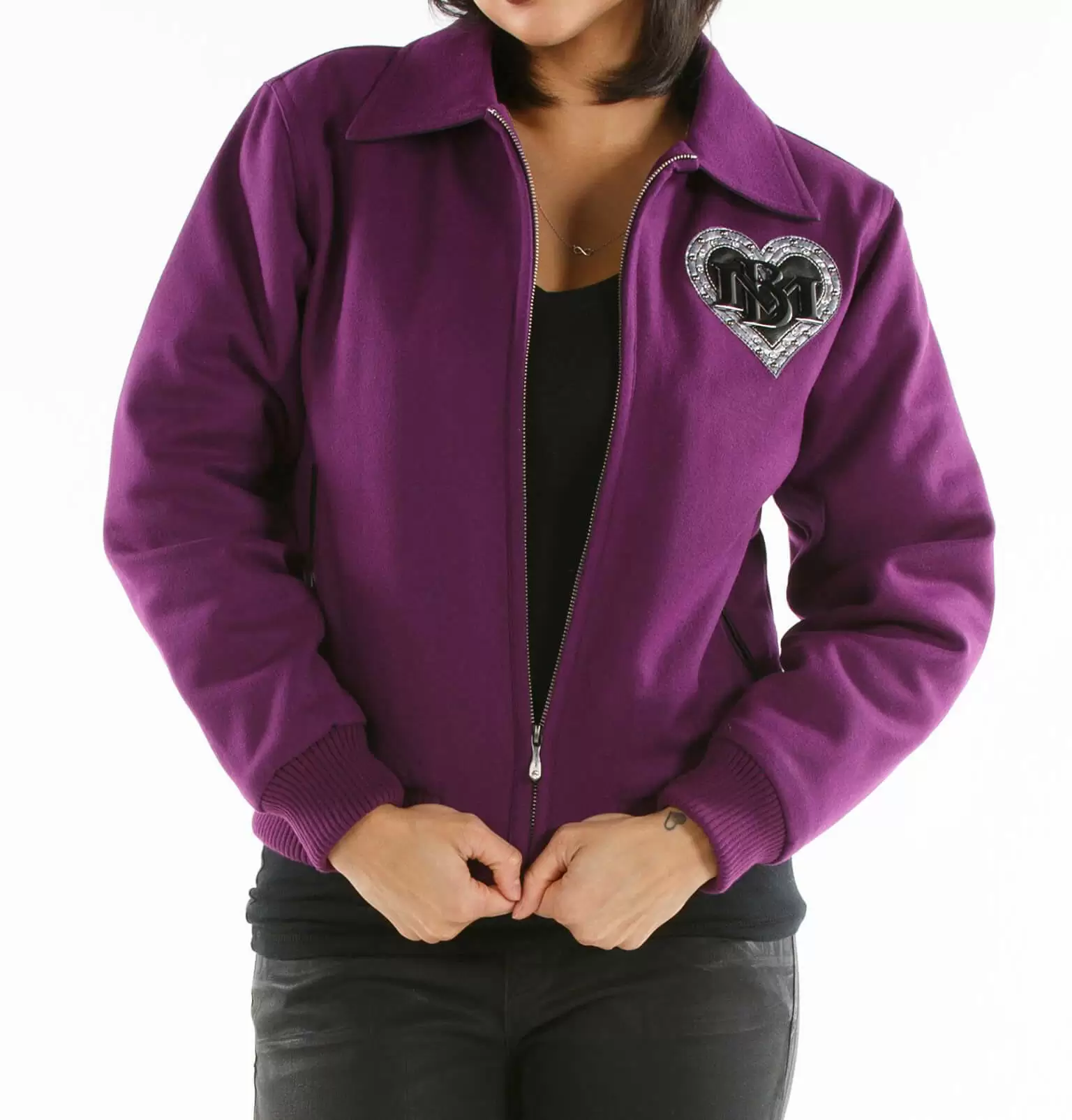 Pelle Pelle Heart Breaker Purple Wool Jacket view 2