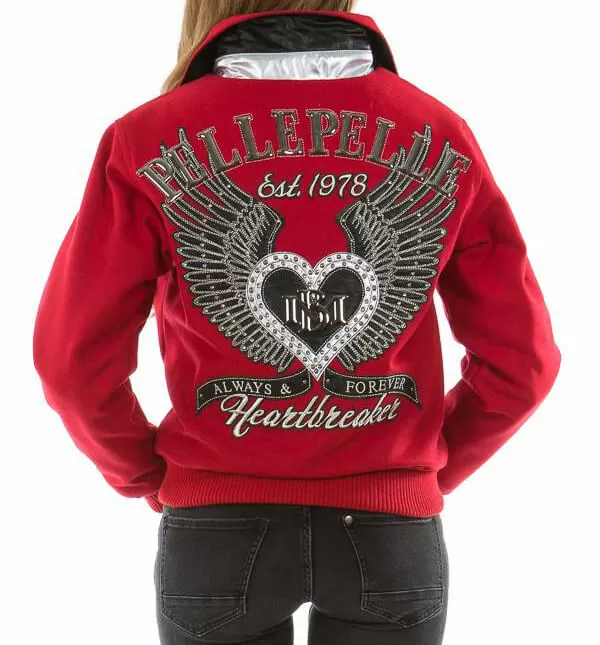 Pelle Pelle Heart Breaker Red Wool Jacket